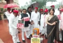संसद परिसर में NDA-कांग्रेस सांसद आमने-सामने आए:BJP सांसद ने पूछा- राहुल झारखंड क्यों नहीं गए, प्रियंका बोलीं- वे छात्रों से मिल चुके